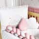 Kit Berço Trança Nuvem Coração Rosa - imagem 6