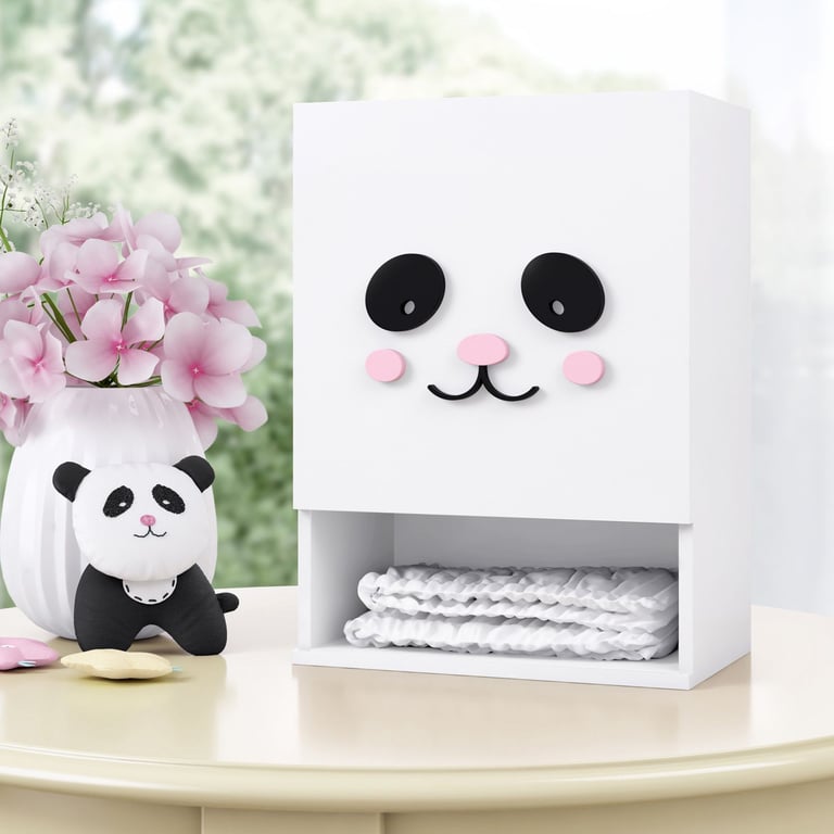 Porta Fraldas Floral Moderna