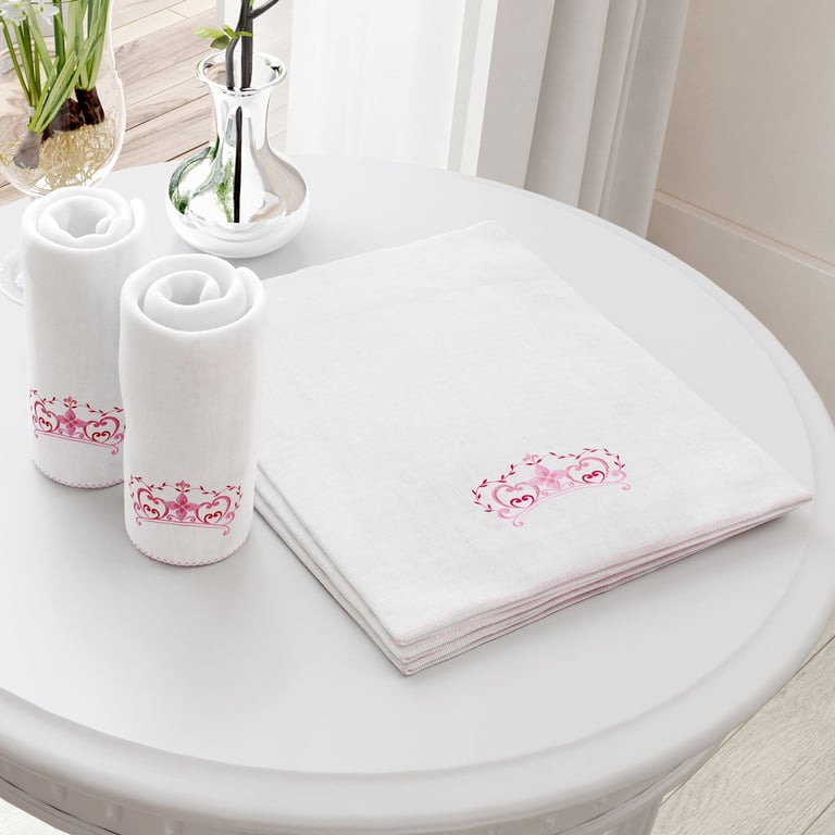 Jogo de Fraldas Ombro Minha Princesinha com 5