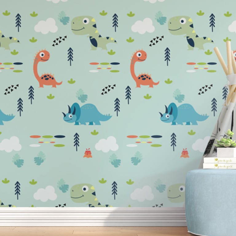 Papel de Parede Dinossauro Baby 3M