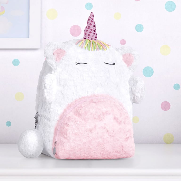 Mochila Pelúcia Unicórnio 23cm