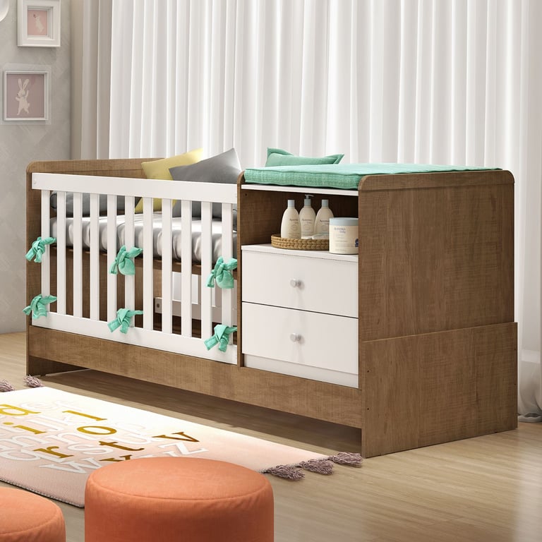 Berço com Trocador Branco Selena