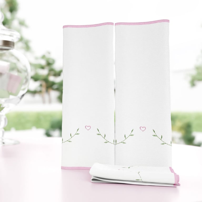 Jogo de Fraldas de Boca Malha Alice Rosa