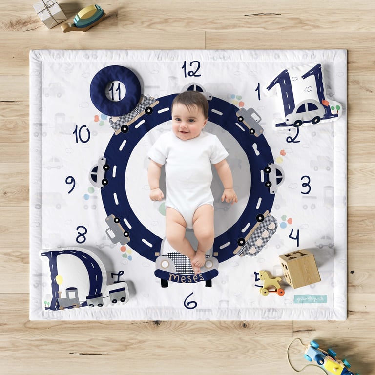 Tapete Mesversário Carrinhos Azul — vista alternativa