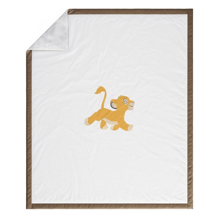 Manta Infantil Solteiro Dupla Face com Soft Simba O Rei Leão 1,20M