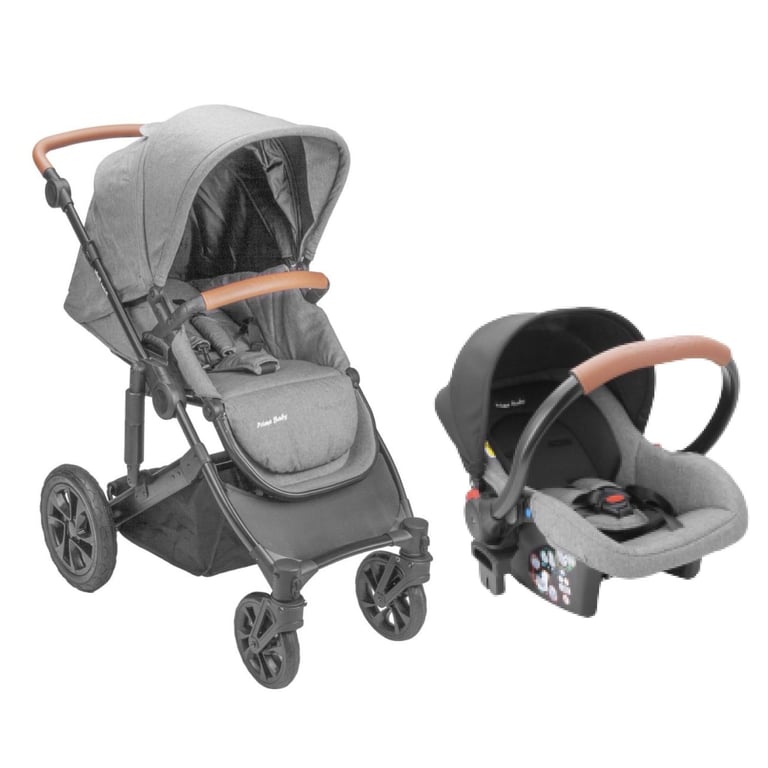 Carrinho de Bebê Travel System Tygo 9 Cinza