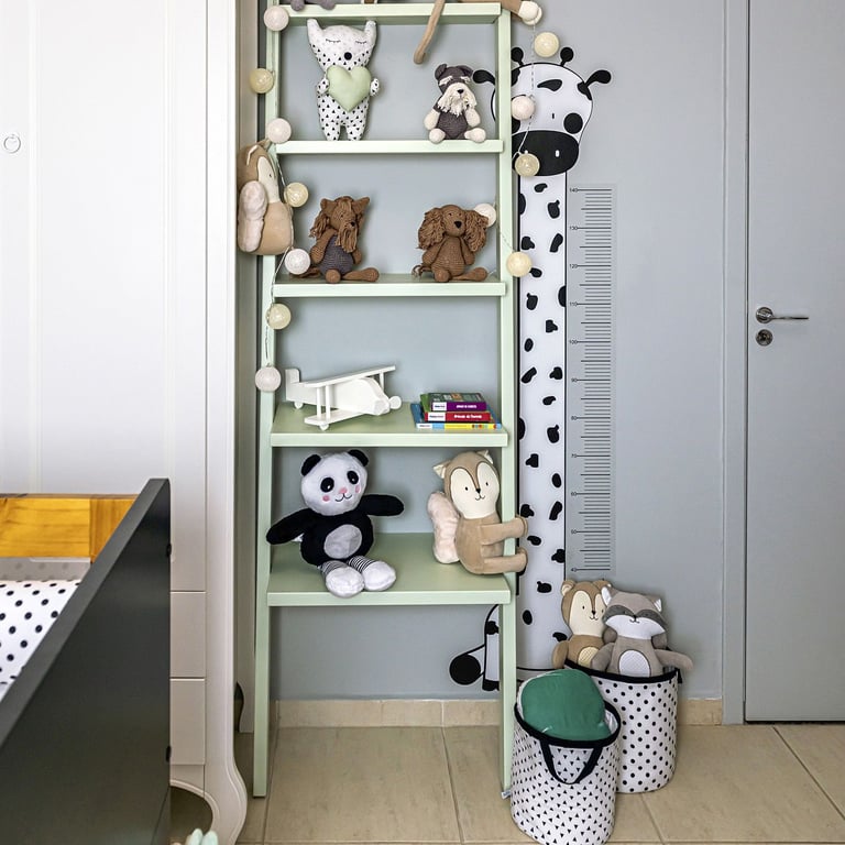 Adesivo de Parede Régua Infantil Girafinha 1,40M