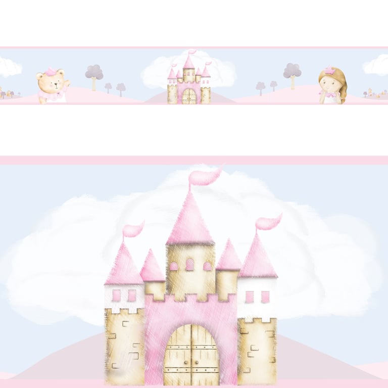 Faixa Adesiva de Parede Amiguinhas Realeza