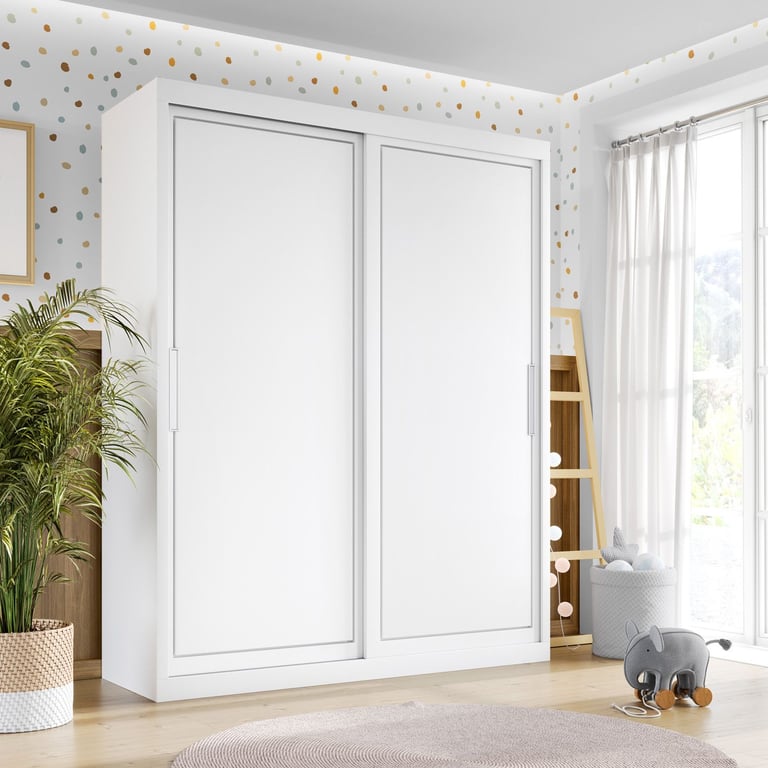 Guarda Roupa Infantil Branco 2 Portas White 1,40M