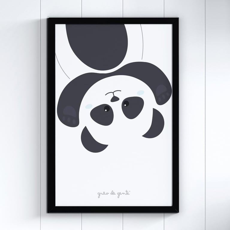 Quadro Ursinho Panda 60cm