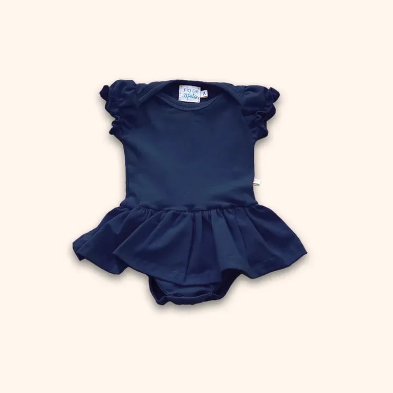 Body Bebê Curto Saia M