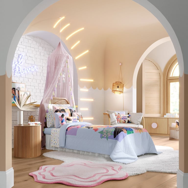 Fronha de Travesseiro Infantil Heroínas Superpoderes — vista alternativa