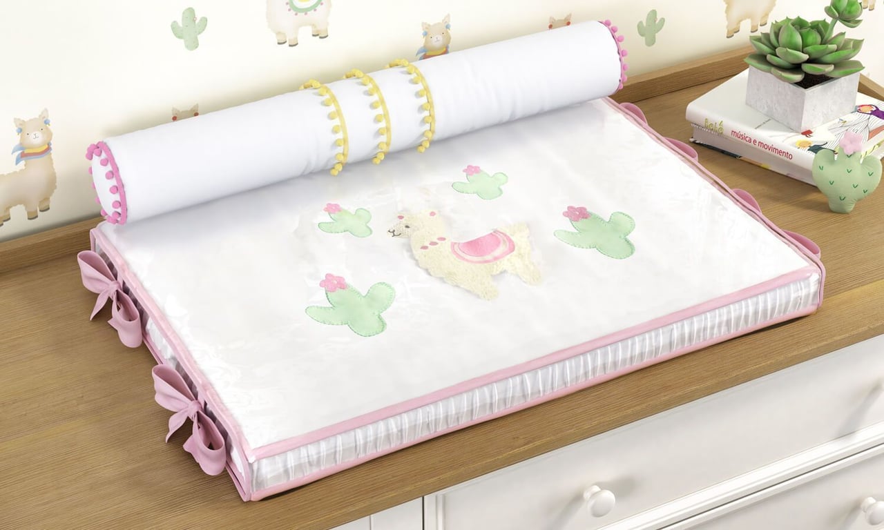 Trocador de Fraldas Pompom Lhama — vista alternativa