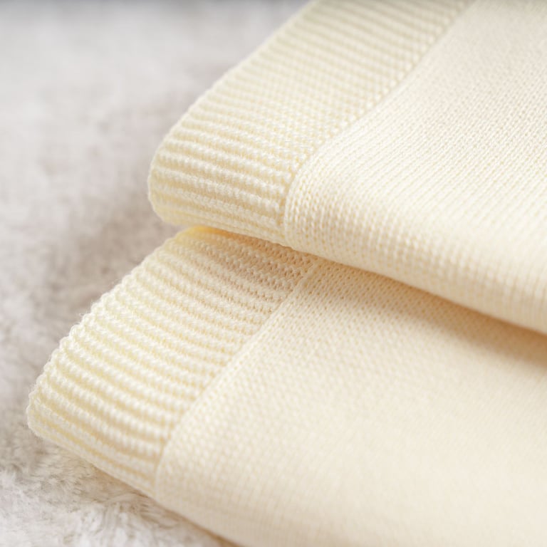 Manta Bebê Tricot Clássico Amarelo Jasmim 80cm — vista alternativa
