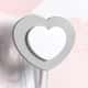 Cabideiro de Parede Coração da Mamãe Cinza e Branco - imagem 2