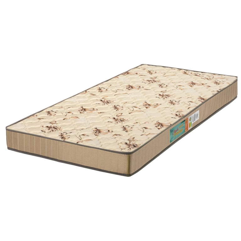 Colchão Solteiro Pérola Bege Listrado 188x88x12 - D33