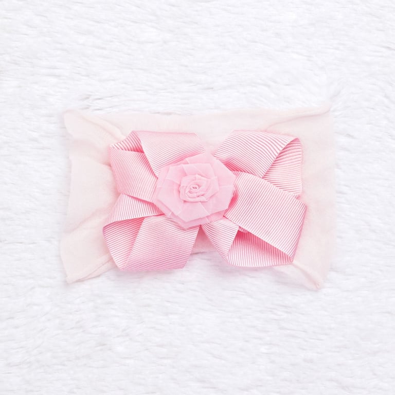 Saída Maternidade Renda Delicada Rosa 03 Peças — vista alternativa