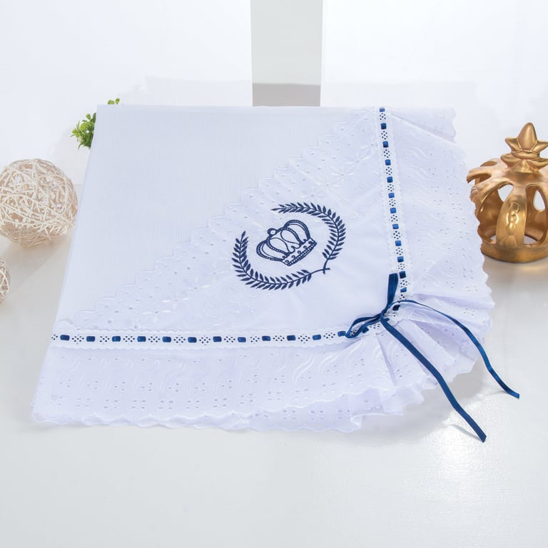 Manta Vira de Lese Azul Marinho 86cm