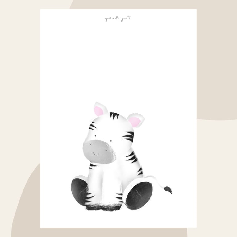 Kit Pôster Adesivo Amiguinhos Safári 5 peças — vista alternativa