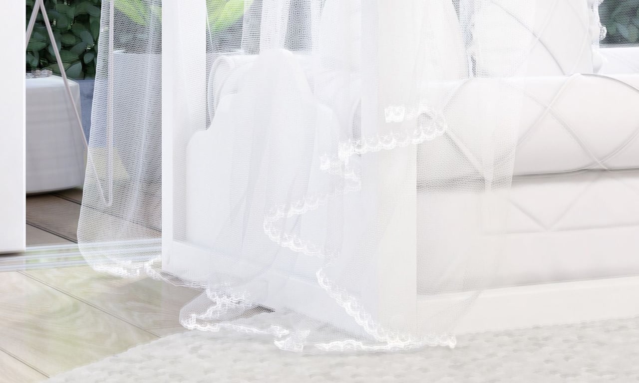 Mosquiteiro para Cama Casinha Montessoriana Branco Clássico — vista alternativa