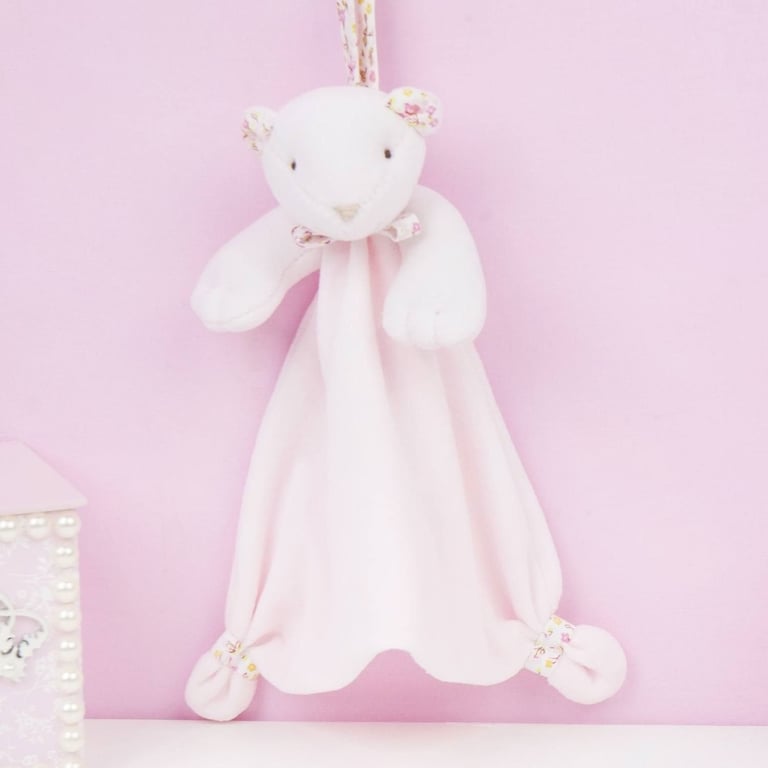 Naninha De Bebê Floral Rosa