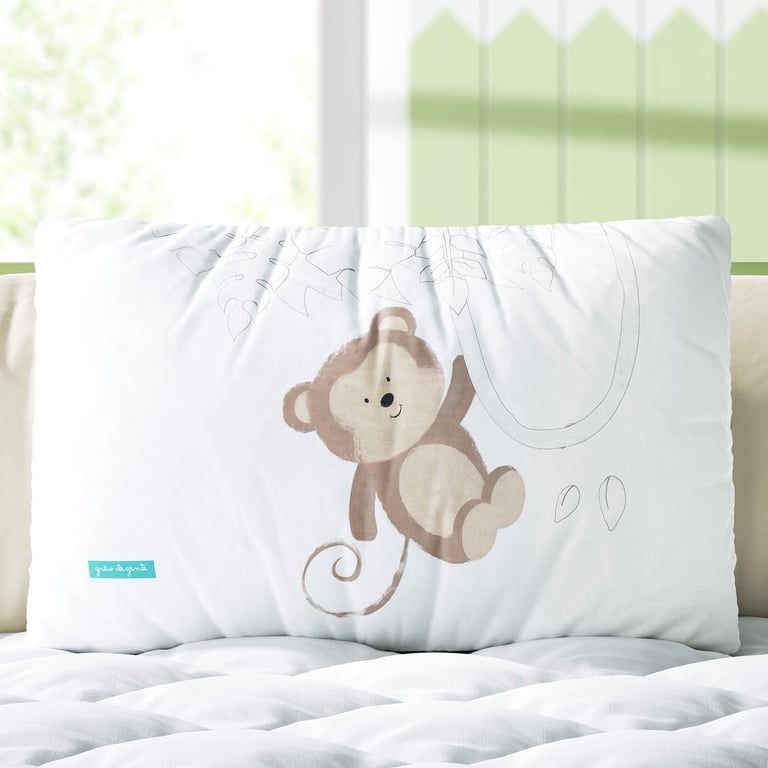 Almofada Retangular Amiguinho Macaquinho 35cm