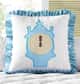 Almofada Quadrada com Babados Relógio Princesa Cinderela - imagem 1