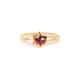 Anel Infantil Estrela com Strass Marsala Ouro - imagem 2