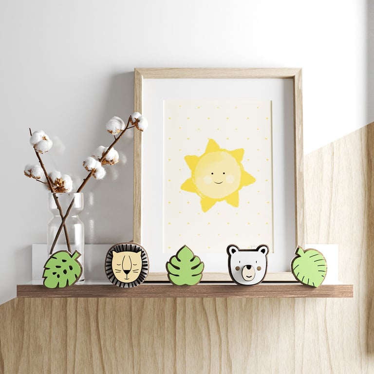 Prateleira MDF Amiguinhos da Floresta — vista alternativa