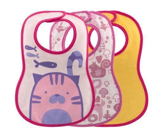 Babador Easy Meal Menina (6M+) 3 Peças