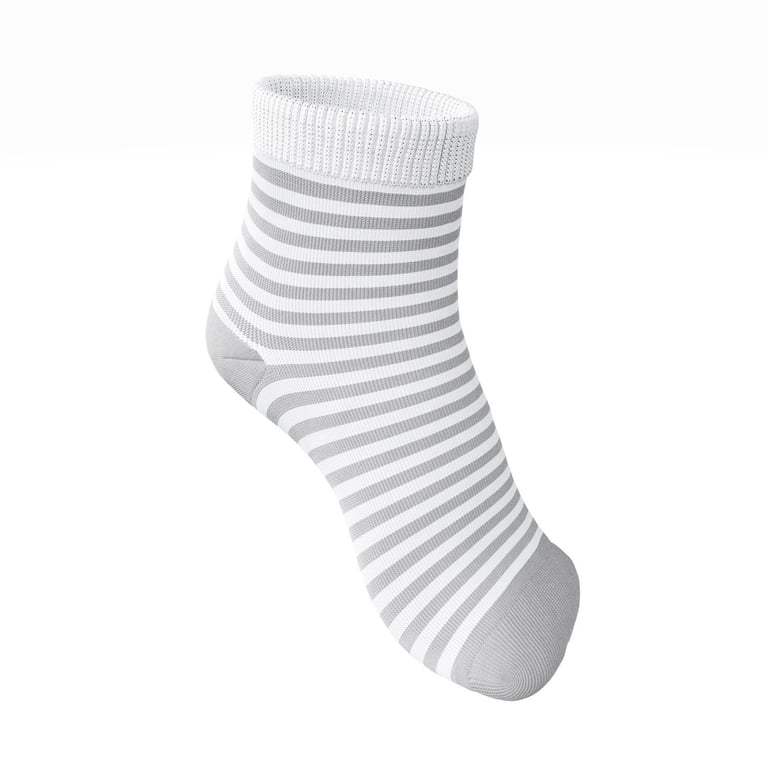 Meia Bebê Listrada Cinza — vista alternativa