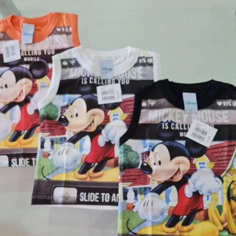 Regata Bebê Mickey G Cores e Modelos Sortidos — vista alternativa