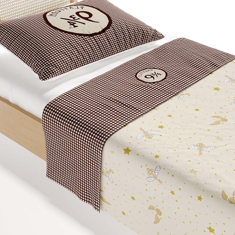 Jogo de Lençol Infantil Solteiro Harry Potter Plataforma 9 ¾ — vista alternativa