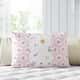 Almofada Retangular Floral Liberty Poá Rosa 35cm - imagem 2