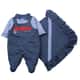 Saída De Maternidade Baby Gijo Jardineira Sea Captain - imagem 2
