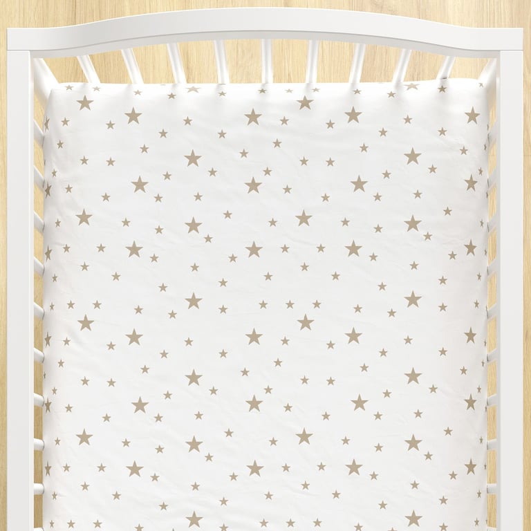 Lençol Berço com Elástico Estrela Colorido