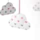 Móbile Nuvem Coração Rosa e Cinza - imagem 2