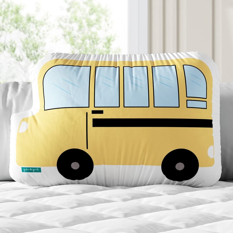 Almofada Ônibus Escolar Amarelo 35cm