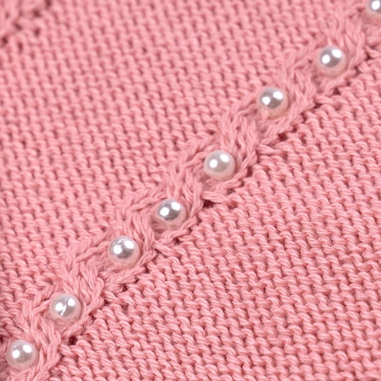 Macacão Tricot Trança Chuva de Pérolas Vermelho — vista alternativa