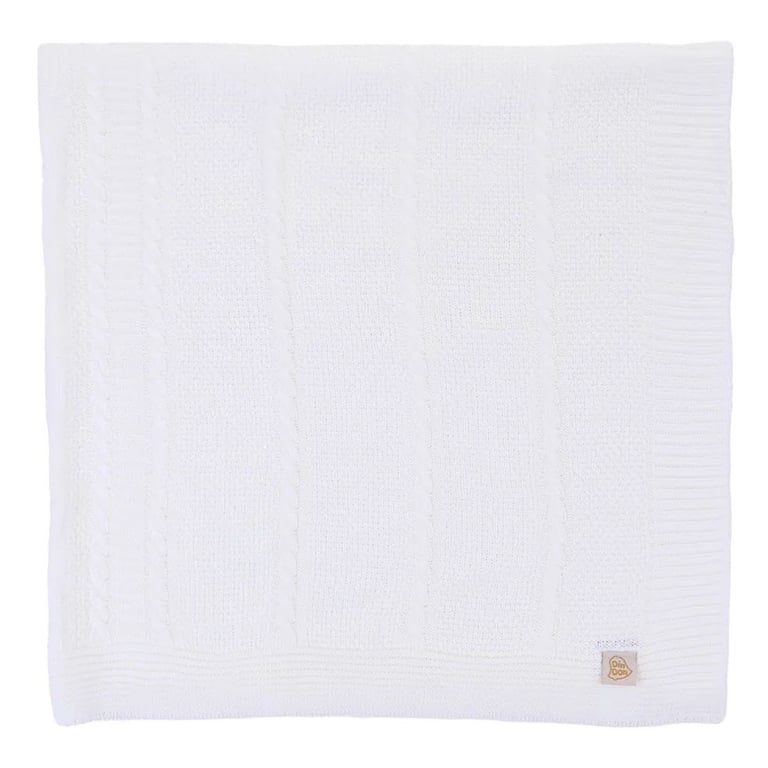 Saída Maternidade Din Don com Trança e Flores Off White — vista alternativa