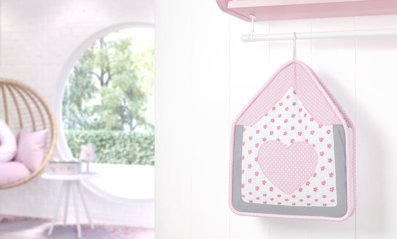 Porta Fraldas Varão Patchwork Rosa — vista alternativa