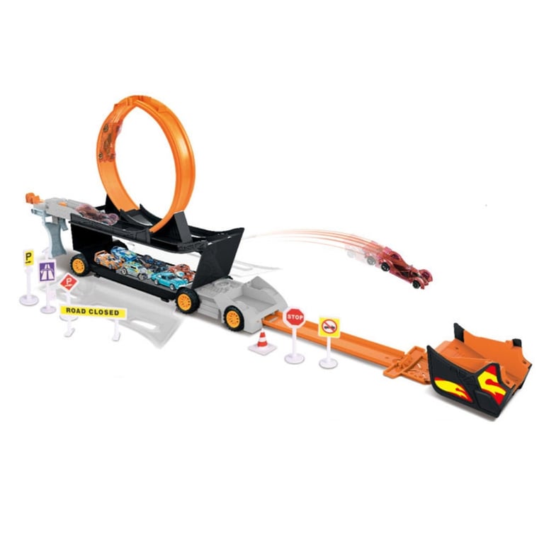 Caminhão Maleta Pista e Carrinho Express Wheels