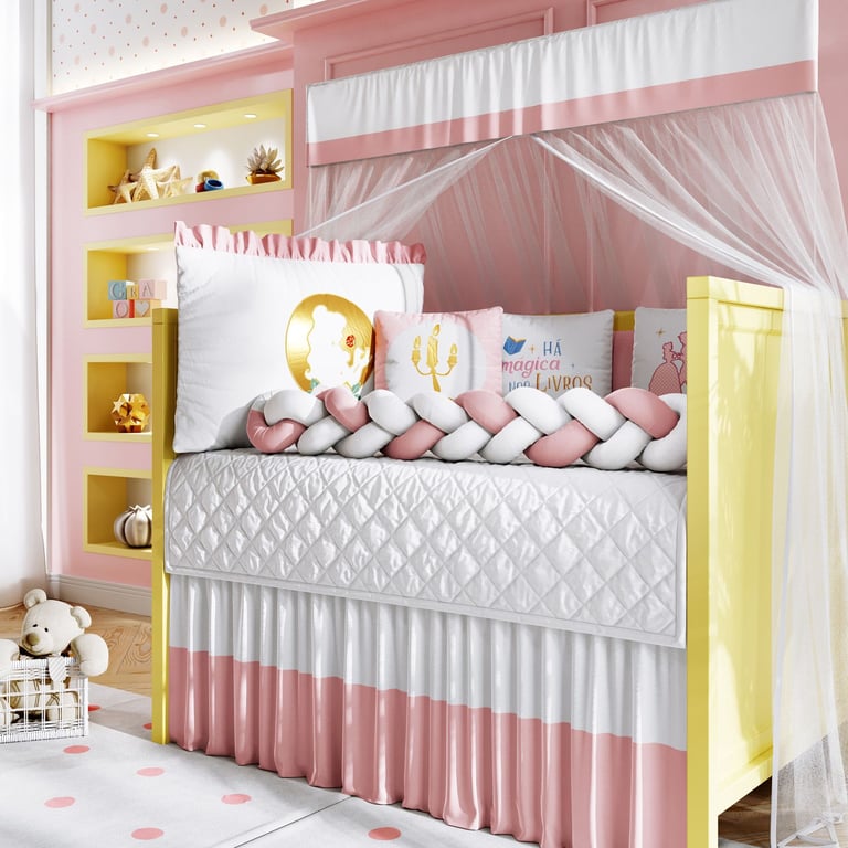 Kit Berço Trança Princesa Bela — vista alternativa