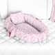 Ninho para Bebê Redutor de Berço Floral Liberty Rosa 80cm - imagem 2
