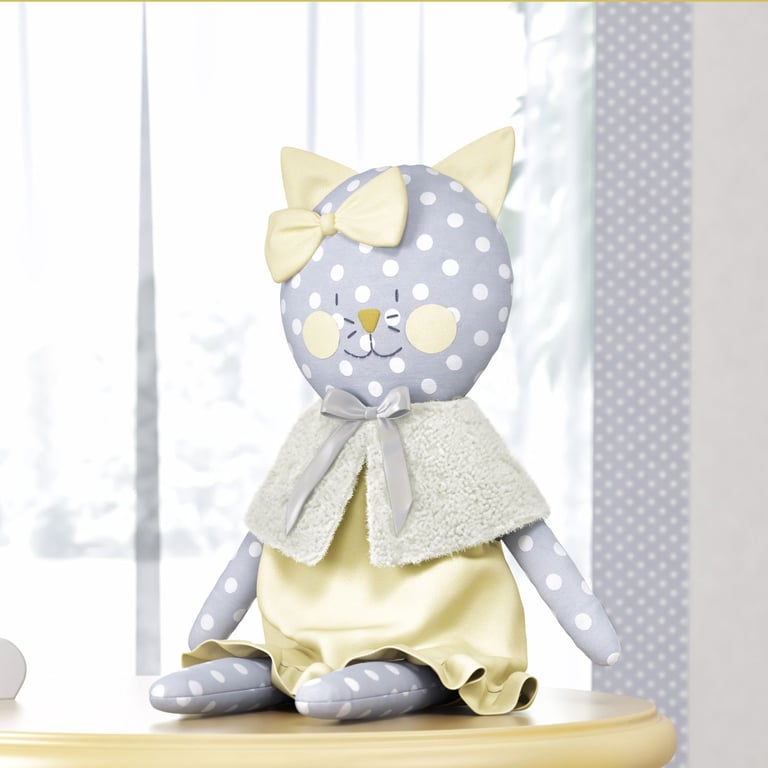 Gatinha Mimo Amarelo 48cm