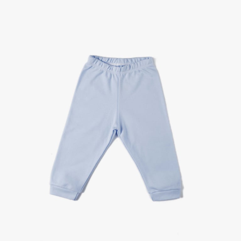 Calça Bebê Comfort em Algodão Egípcio Azul Bebê