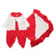 Saída Maternidade Baby Gijo Em Plush Flores Vermelho - imagem 2