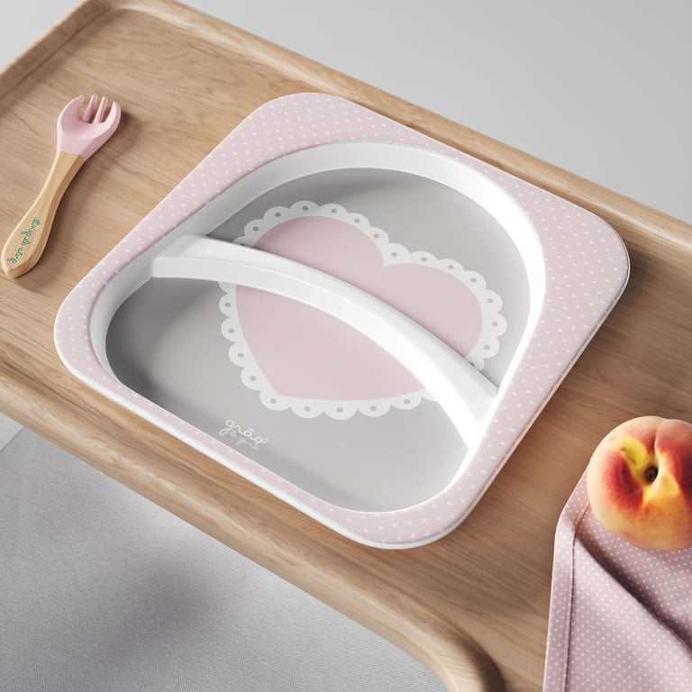 Pratinho com Divisórias Coração