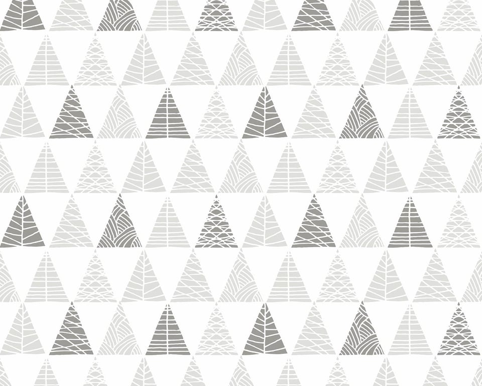 Papel de Parede Triângulos com Textura Cinza