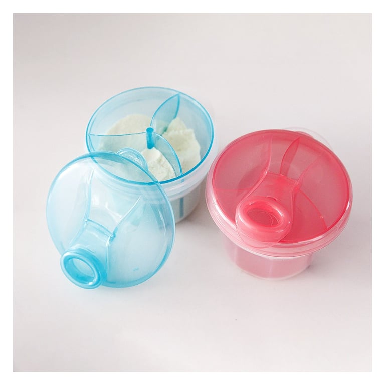 Pote para Leite em Pó com Divisória Azul — vista alternativa